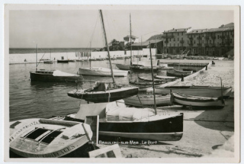 Boats in Port of Beaulieu-sur-Mer, France (ddr-densho-368-167)