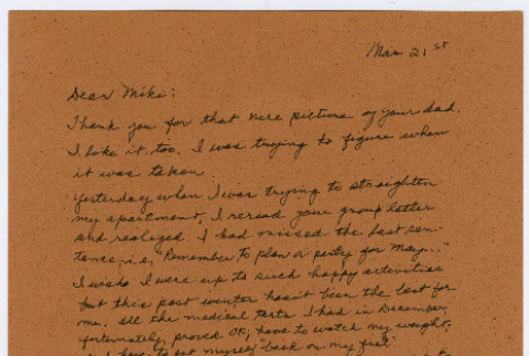 Letter from Wakako Domoto to Miki Domoto Stebbing (ddr-densho-443-219)