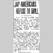 Jap-Americans Refuse to Drill (March 22, 1944) (ddr-densho-56-1031)