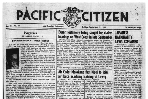 The Pacific Citizen, Vol. 41 No. 11 (September 9, 1955) (ddr-pc-27-36)
