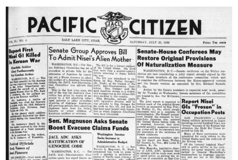 The Pacific Citizen, Vol. 31 No. 4 (July 29, 1950) (ddr-pc-22-30)