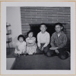 Leslie, Susan and William Shiomi with unidentified boy (ddr-densho-522-520)