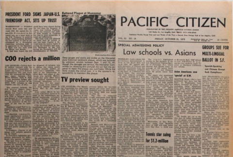 Pacific Citizen, Vol. 81, No. 18 (October 31, 1975) (ddr-pc-47-43)