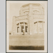 Man on steps of stone building (ddr-densho-316-275)