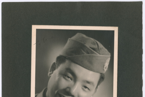 Portrait of a Solider with Pipe (ddr-densho-368-582)