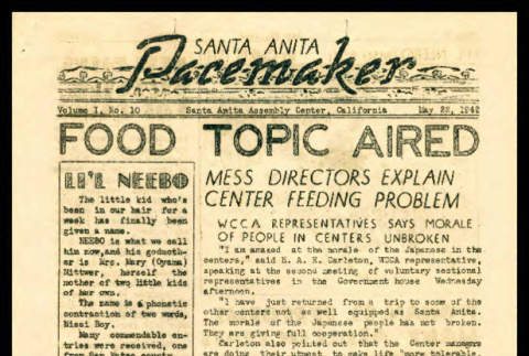 Santa Anita pacemaker, vol. 1, no. 10 (May 22, 1942) (ddr-csujad-55-1242)