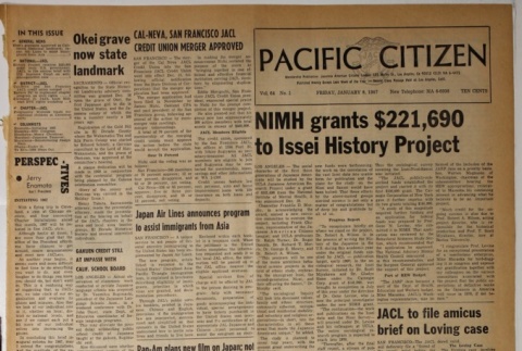 Pacific Citizen, Vol. 64, No. 1 (January 6, 1967) (ddr-pc-39-1)