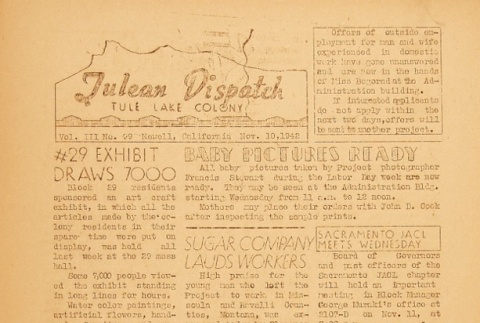 Tulean Dispatch Vol. III No. 99 (November 10, 1942) (ddr-densho-65-95)