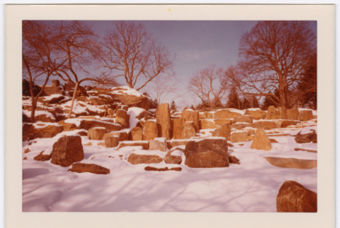 Snowy rocks (ddr-densho-377-1733)