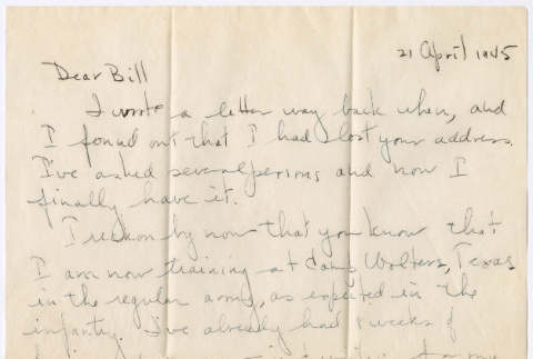 Letter from Asa Fujie to Bill Iino (ddr-densho-368-670)