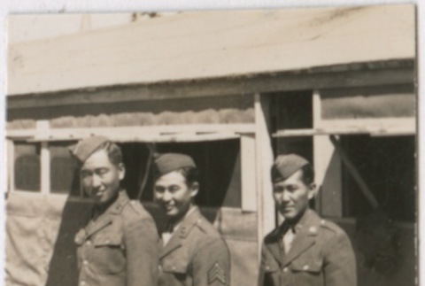 Three U.S. servicemen (ddr-densho-299-261)
