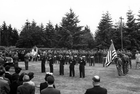 Funeral service for a Nisei soldier (ddr-densho-36-2)