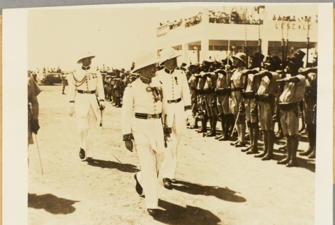 Italian military commanders inspecting colonial troops (ddr-njpa-13-699)