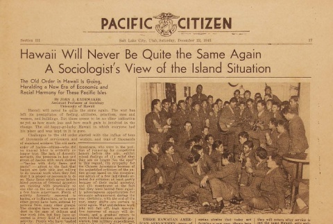 Pacific Citizen Christmas 1945 Issue Section III (ddr-densho-121-7)