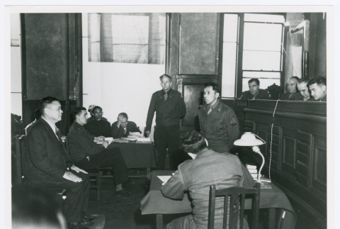 Soldiers in courtroom (ddr-densho-1007-401)