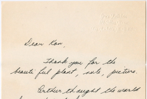 Letter from Grace Rothstein to Kaneji Domoto (ddr-densho-329-965)