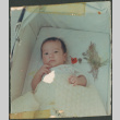Baby in bassinet (ddr-densho-523-489)