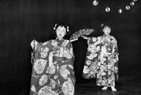 Two girls performing in costume (ddr-ajah-3-329)