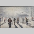 Painting of students going to class (ddr-manz-2-53)