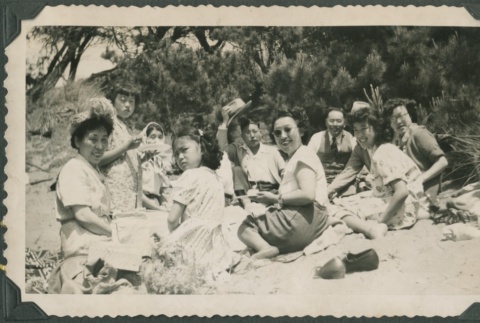 Group at Baker's Beach (ddr-densho-321-1001)