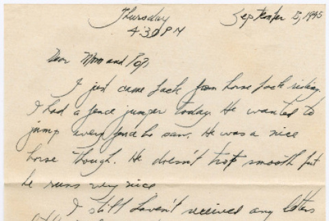 Letter from Tadashi Ishida to Mr. & Mrs. Y Ishida (ddr-densho-535-254)