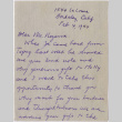 Letter from Betty Goodman to Tomoyuki Nozawa (ddr-densho-423-364)