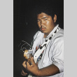 Nate Takarabe playing guitar in the Sharing Show Band (ddr-densho-336-1844)