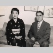Seijiro Kawashima seated with a woman (ddr-njpa-4-577)