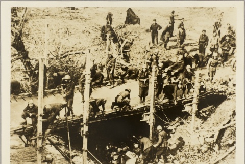 Soldiers working on a bridge (ddr-njpa-13-804)