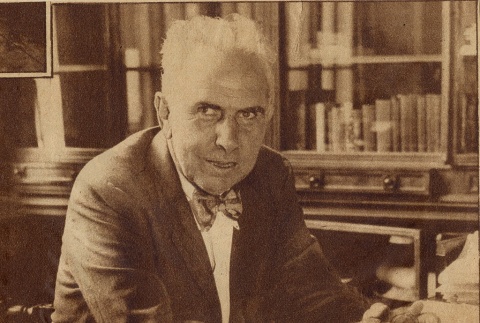 Theodore Dreiser sitting in his office (ddr-njpa-1-180)