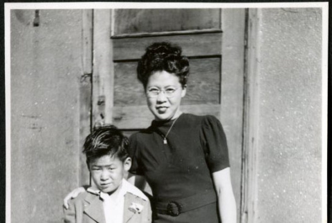 Morioka Family (Mrs. & Ned), Cow Creek CCC Camp (ddr-densho-343-12)