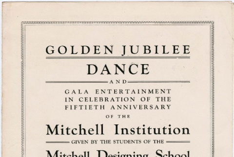 Golden Jubilee dance pamphlet (ddr-densho-26-283)
