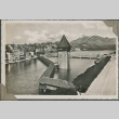 View of Chapel Bridge in Lucerne, Switzerland (ddr-densho-201-873)