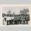 Men standing on send off day (ddr-densho-37-1434)