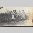 Five women standing in a park (ddr-densho-278-101)