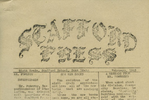 Stafford Press, February 1943 (ddr-densho-156-424)