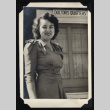 Woman outside doctors quarters (ddr-densho-542-745)