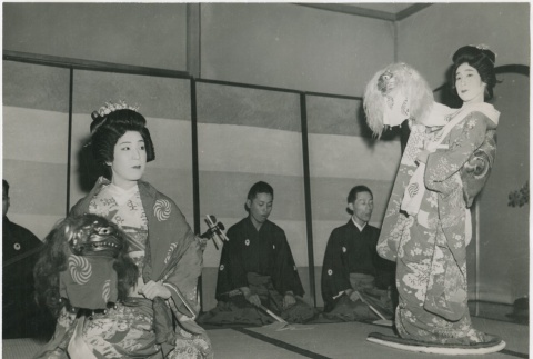 Geishas dancing (ddr-densho-299-209)