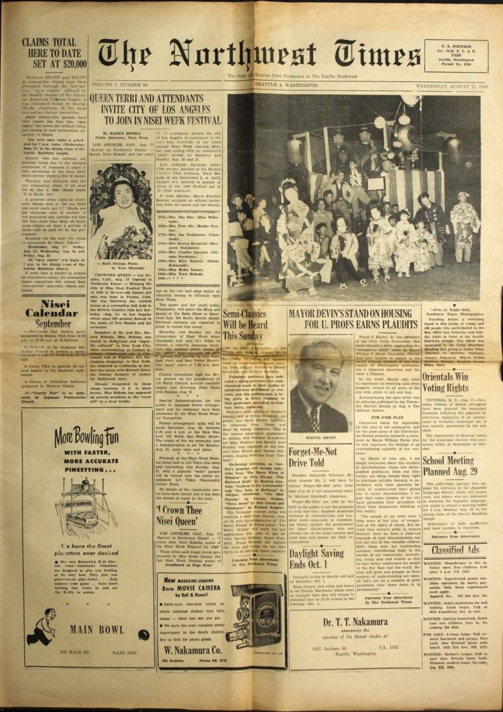 ddr-densho-229-233 — The Northwest Times Vol. 3 No. 66 (August 17, 1949 ...